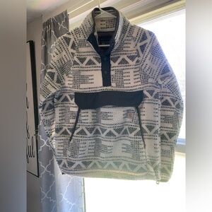 Carhartt Black & White Aztec Sherpa Pullover